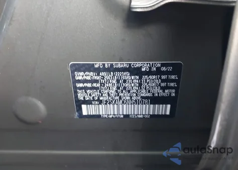 2022 Subaru Forester Wilderness from USA, damaged, VIN JF2SKAMC6NH510781